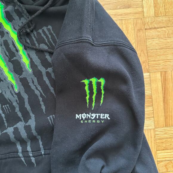 Vintage y2k Monster Energy Pullover hoodie Size Medium - Picture 5 of 5